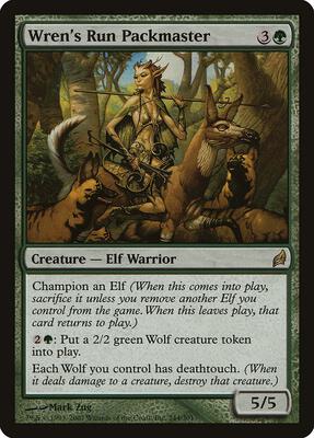 Wren's Run Packmaster card from Lorwyn