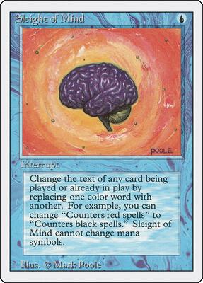 Sleight of Mind card from Revised Edition