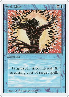 Spell Blast card from Revised Edition