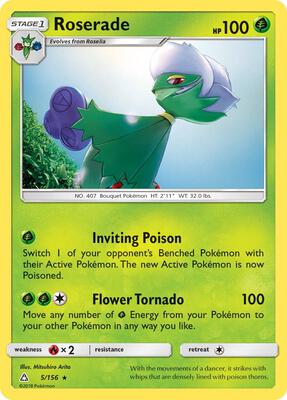 Roserade card from SM - Ultra Prism