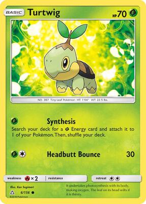 Turtwig (6) card from SM - Ultra Prism