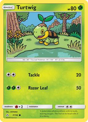 Turtwig (7) card from SM - Ultra Prism