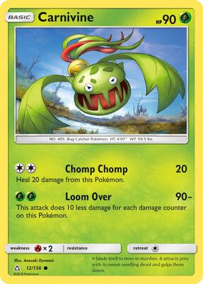 Carnivine card from SM - Ultra Prism