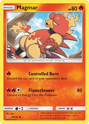 Magmar card from SM - Ultra Prism