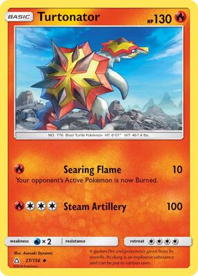 Turtonator card from SM - Ultra Prism
