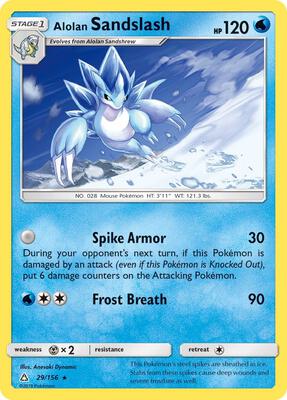 Alolan Sandslash card from SM - Ultra Prism