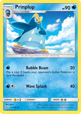 Prinplup card from SM - Ultra Prism