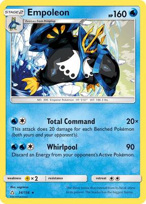 Empoleon card from SM - Ultra Prism