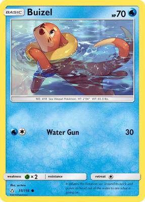 Buizel card from SM - Ultra Prism