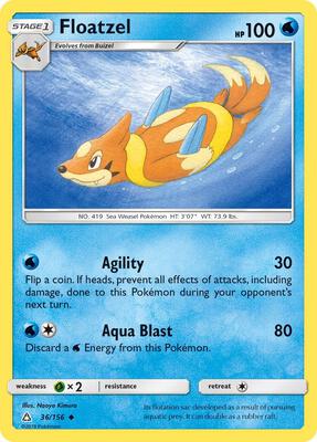 Floatzel card from SM - Ultra Prism