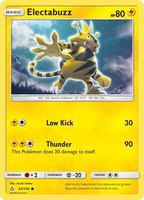 Electabuzz card from SM - Ultra Prism