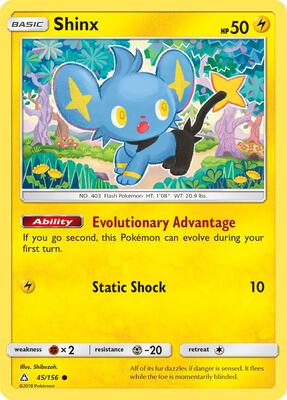 Shinx (45) card from SM - Ultra Prism