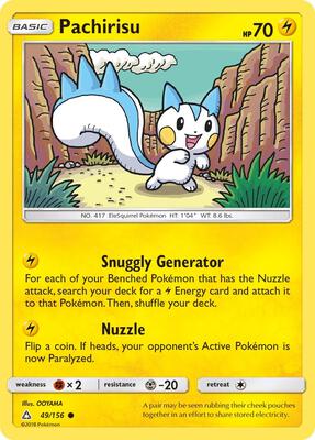 Pachirisu card from SM - Ultra Prism