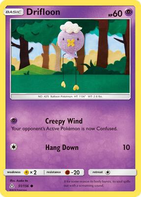 Drifloon card from SM - Ultra Prism