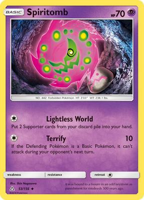Spiritomb card from SM - Ultra Prism
