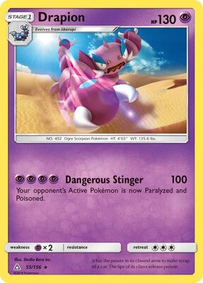 Drapion card from SM - Ultra Prism