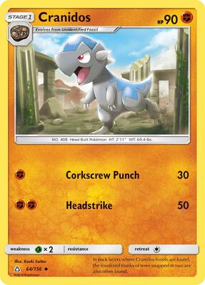 Cranidos card from SM - Ultra Prism