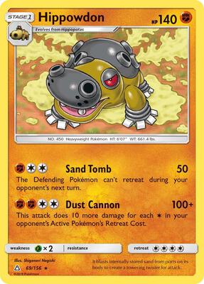 Hippowdon card from SM - Ultra Prism