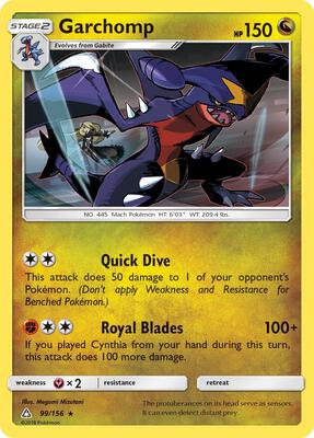Garchomp card from SM - Ultra Prism