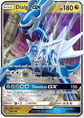 Dialga GX card from SM - Ultra Prism