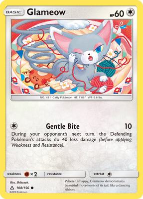 Glameow card from SM - Ultra Prism