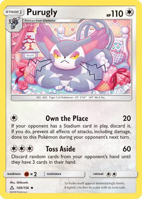 Purugly card from SM - Ultra Prism