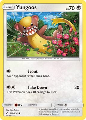 Yungoos card from SM - Ultra Prism
