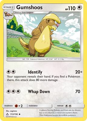 Gumshoos card from SM - Ultra Prism