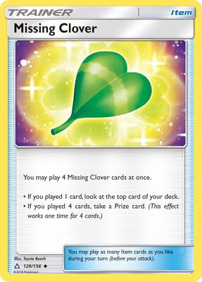 Missing Clover card from SM - Ultra Prism