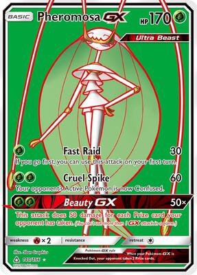 Pheromosa GX (Full Art) card from SM - Ultra Prism