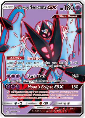Dawn Wings Necrozma GX (Full Art) card from SM - Ultra Prism