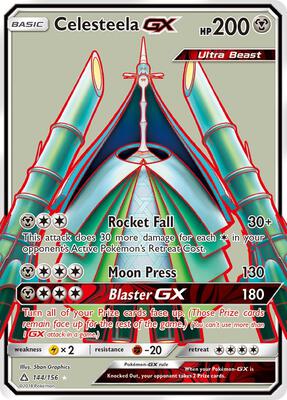 Celesteela GX (Full Art) card from SM - Ultra Prism