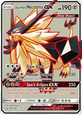 Dusk Mane Necrozma GX (Full Art) card from SM - Ultra Prism