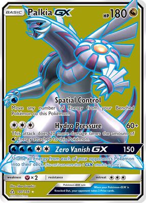 Palkia GX (Full Art) card from SM - Ultra Prism
