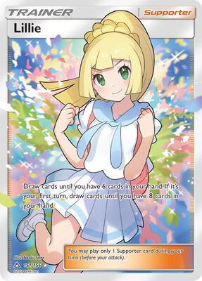 Lillie (Full Art) card from SM - Ultra Prism