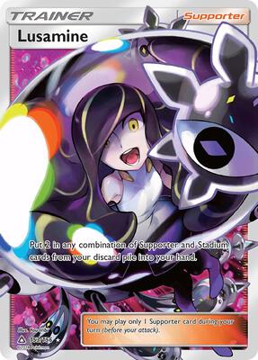 Lusamine (Full Art) card from SM - Ultra Prism