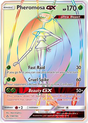 Pheromosa GX (Secret Rare) card from SM - Ultra Prism