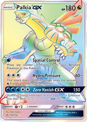 Palkia GX (Secret Rare) card from SM - Ultra Prism