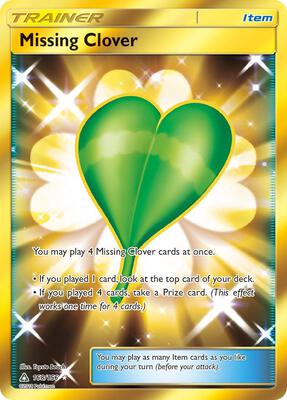 Missing Clover (Secret Rare) card from SM - Ultra Prism
