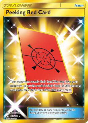 Peeking Red Card (Secret Rare) card from SM - Ultra Prism