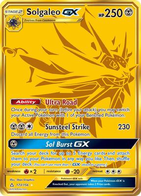 Solgaleo GX (Secret Rare) card from SM - Ultra Prism
