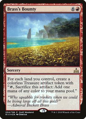 Brass's Bounty (Draft Weekend) card from Launch Party & Release Event Promos