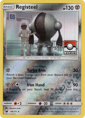 Registeel - 68/111 (Pokemon League) card from League & Championship Cards
