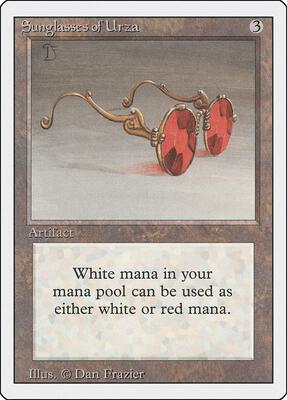 Sunglasses of Urza card from Revised Edition