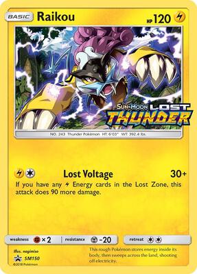 Raikou - SM150 (Prerelease) card from SM Promos