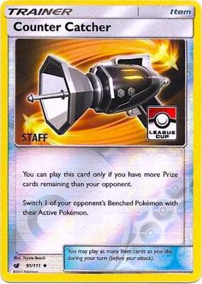 Counter Catcher - 91/111 (League Cup) [Staff] card from League & Championship Cards