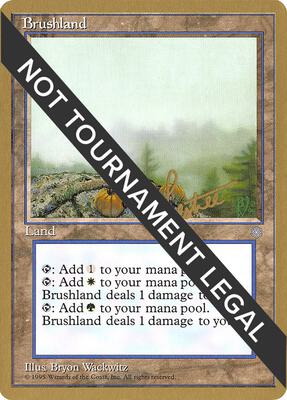 Brushland - 1996 Bertrand Lestree (ICE) card from World Championship Decks