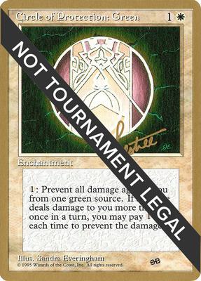 Circle of Protection: Green - 1996 Bertrand Lestree (4ED) (SB) card from World Championship Decks