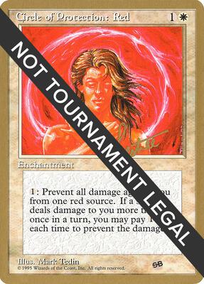 Circle of Protection: Red - 1996 Bertrand Lestree (4ED) (SB) card from World Championship Decks