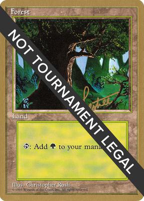 Forest (C) - 1996 Bertrand Lestree (4ED) card from World Championship Decks